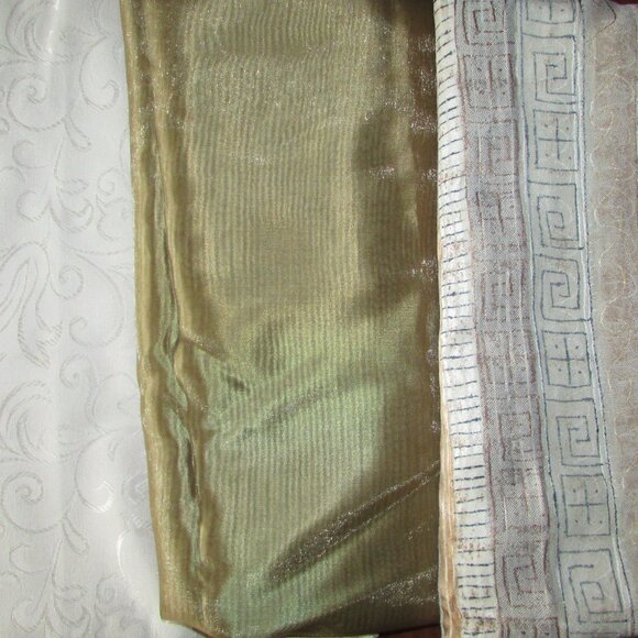 Jacquard Fabric - Creamy Off White - 74" x 100" - Picture 16 of 16